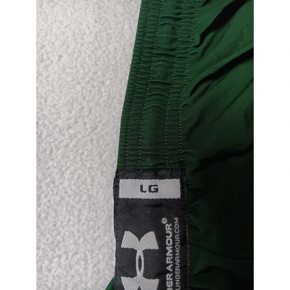 Under Armour Mens Forest Green HeatGear Athletic Soccer Shorts Size Large